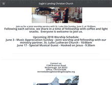 Tablet Screenshot of eagleslandingdisciples.org